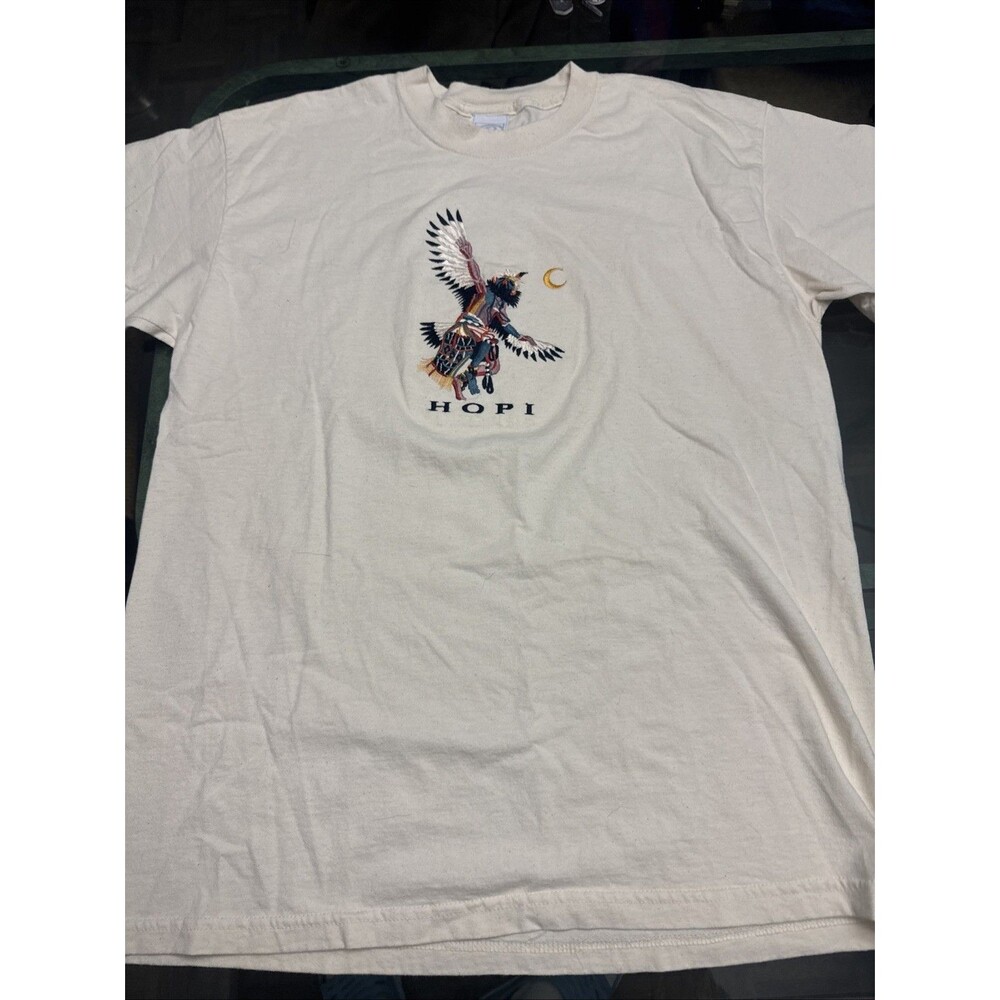 EMI Hopi Land Arizona Native American Reservation T Shirt Vtg Large Embroidered